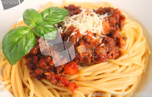 Image of Spaghetti with bolognese sauce