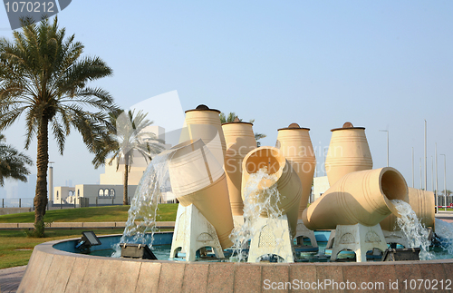 Image of Water pot feature, Doha, Qatar