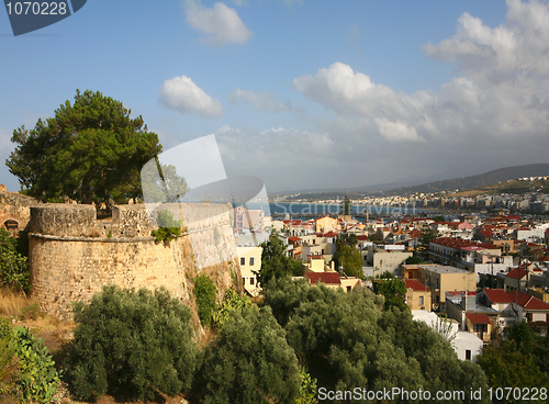 Image of Rethymnon city and castle wall