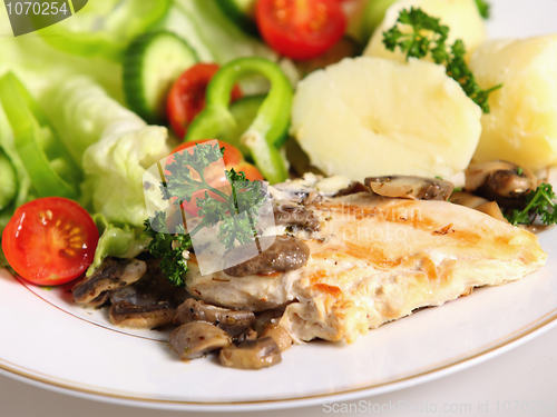 Image of Grilled chicken breast meal