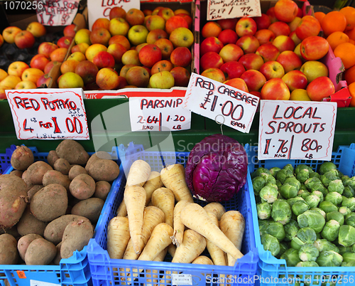 Image of Fresh English fruit and veg