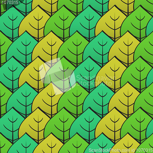 Image of Abstract background with green leaf