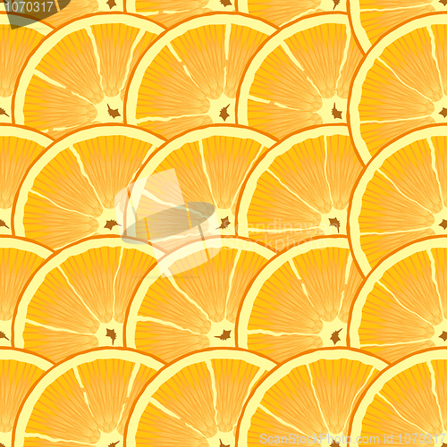 Image of Abstract background with citrus-fruit of orange slices