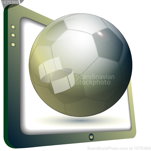 Image of TV and football