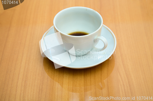 Image of Cup with not drunk up coffee