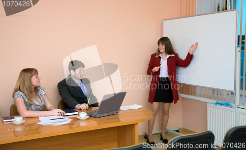 Image of Young woman to speak at a meeting
