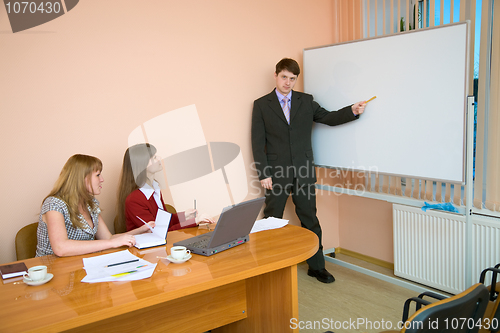 Image of Young man to speak at a meeting