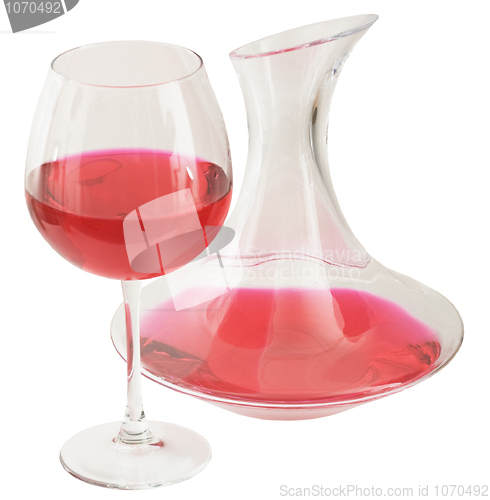 Image of Decanter and goblet