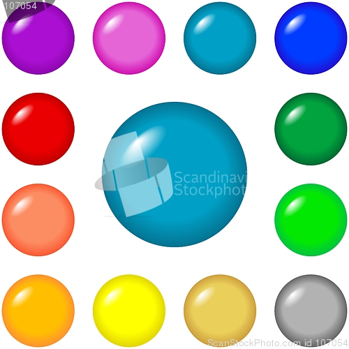 Image of Buttons - round