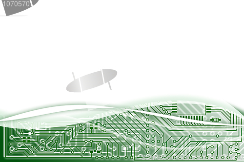 Image of Electronic light green abstract background