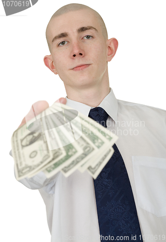 Image of Man with money in a hand