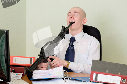 Image of Bookkeeper shot at office on a workplace