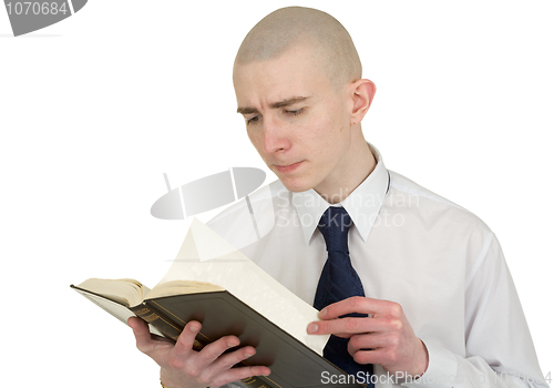 Image of Person with the book in hands