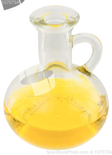 Image of Carafe with yellow oil