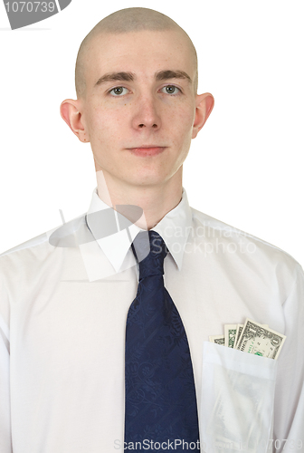 Image of Man with money in a pocket