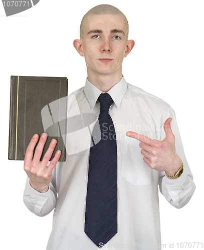 Image of Person with the book in hands