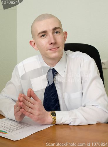 Image of Businessman on a workplace