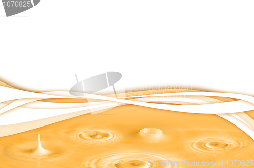 Image of Yellow abstract water background