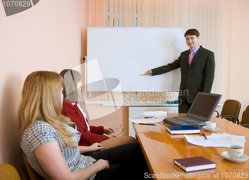 Image of Young man to speak at a meeting