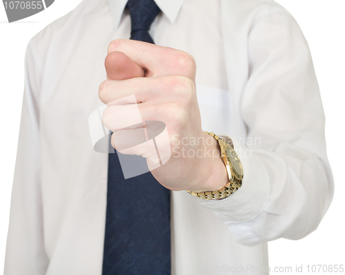 Image of Business man with a bad gesture