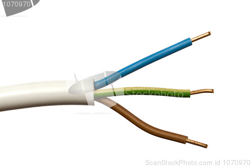 Image of  colorful electrical wire 