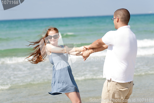 Image of young couple play