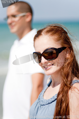 Image of Portrait Of A Cute Couple, Focus On Female