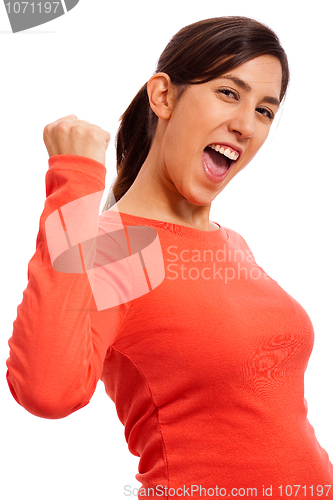 Image of Woman Celebrating Success