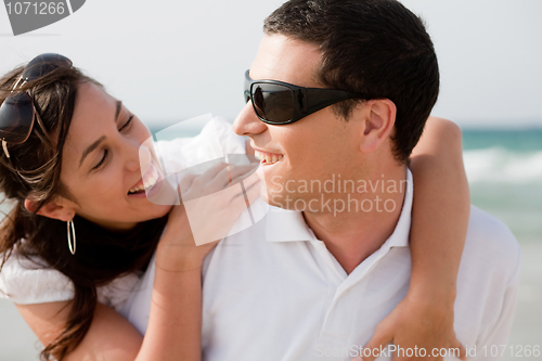 Image of love couple look each other