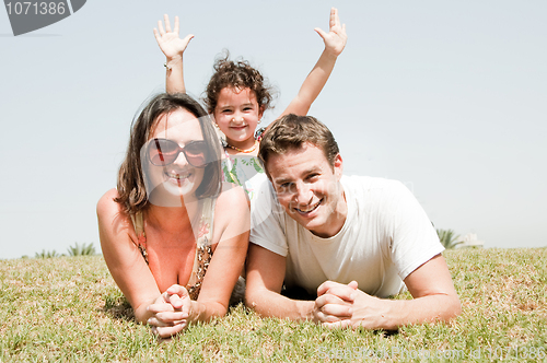 Image of Family of three vacation