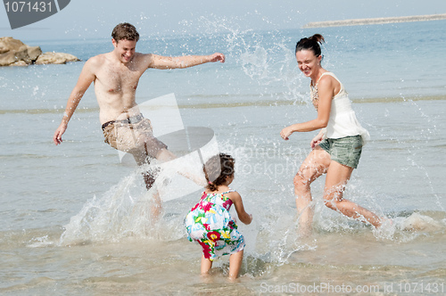 Image of Family in the beach