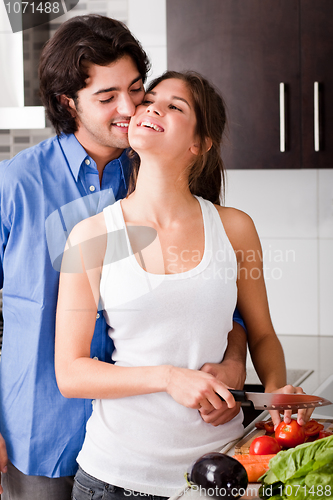 Image of couple getting close