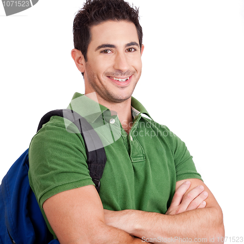 Image of Portrait of a Young student smiling