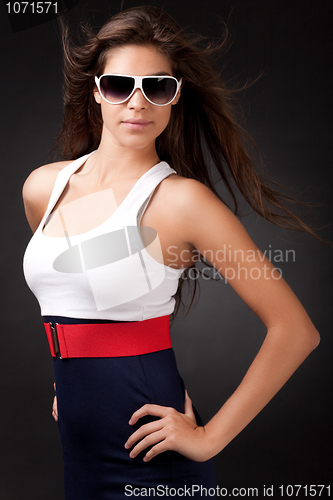 Image of portrait of Sexy young girl posing