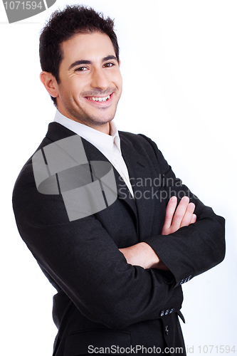 Image of Handsome young Business man smiling
