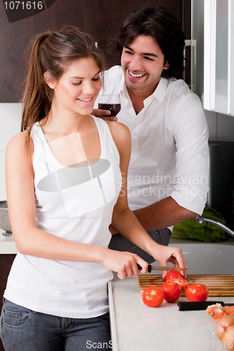 Image of couple in kitchen