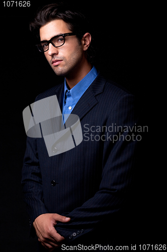 Image of young model looking handsome