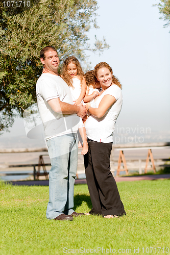 Image of Full length family lifestyle portrait