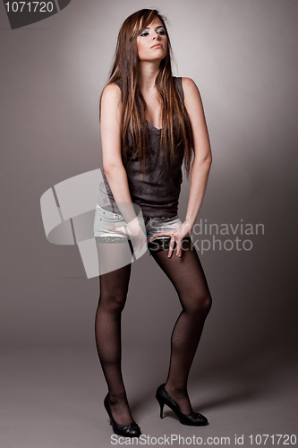 Image of Cute young model standing