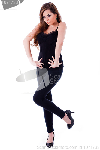 Image of Full length of a fitness women looking in the front