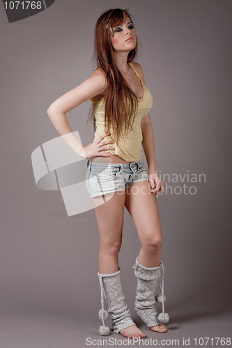 Image of Cute young model standing