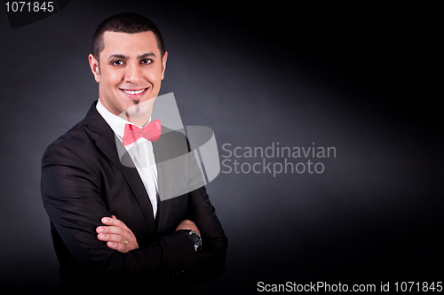 Image of Closeup of happy magician