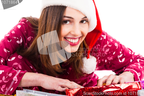 Image of Santa girl smiling