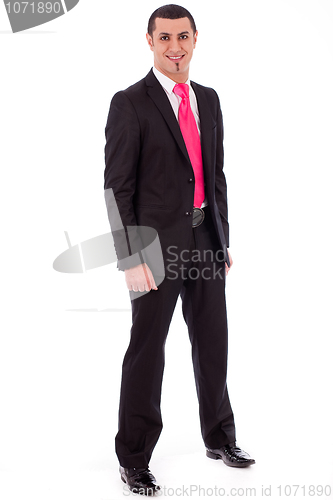 Image of Business man fully dressed and ready to office