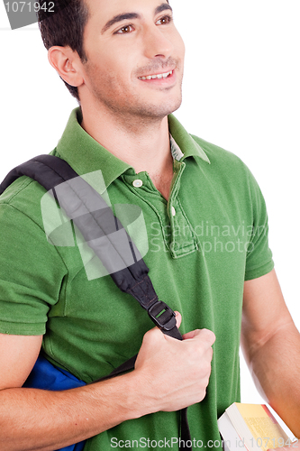 Image of Student looking stright side view