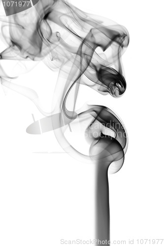 Image of Abstraction. fume pattern on white