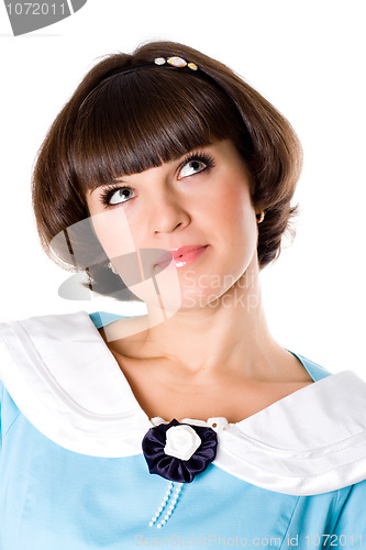 Image of attractive brunet woman 