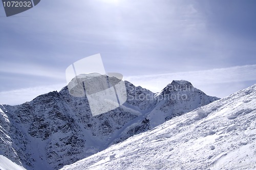 Image of Ski slope of mount Cheget