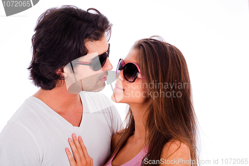 Image of portrait of young couple