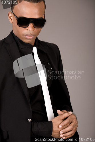 Image of Portrait of young african business man in formal clothing